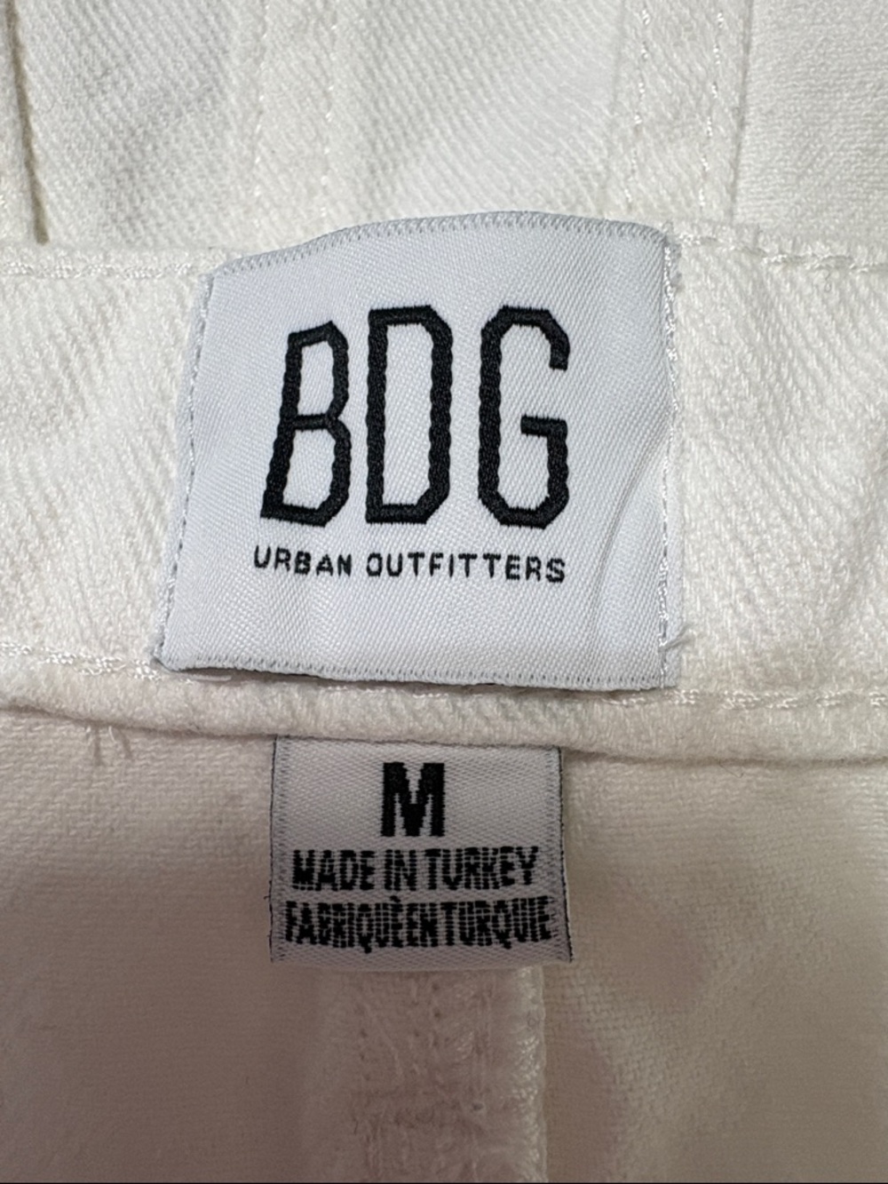 Urban Outfitters White Denim Midi Skirt with Front Slit - Picture 8 of 8
